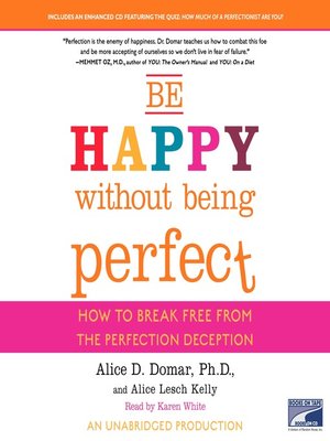cover image of Be Happy Without Being Perfect